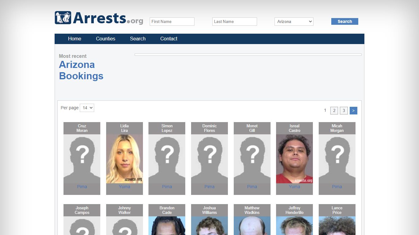 Arizona Arrests and Inmate Search